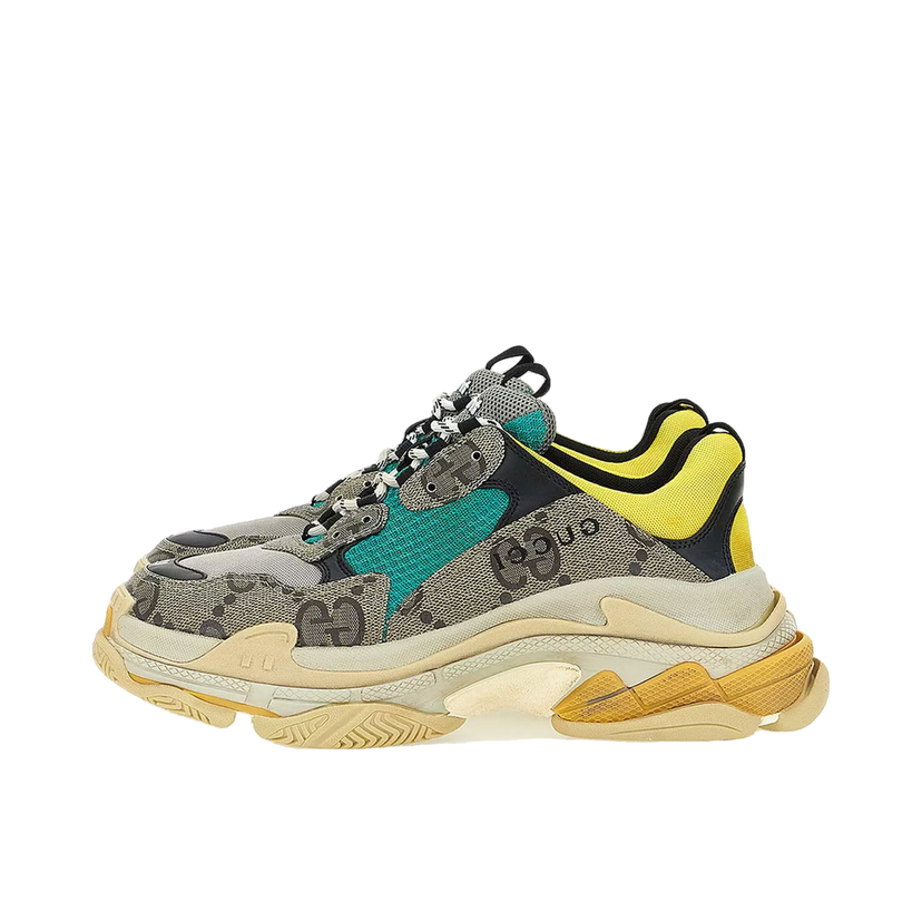 Tenisice i cipele Balenciaga The Hacker Project x Triple S Beige Green Yellow Bež | 681067UMO20 9766