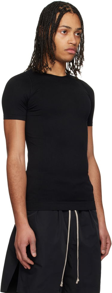Majica kratkih rukava Rick Owens Rick Owens Hollywood Active Knit Short Sleeve T-Shirt Crna | RU01E5692 KSP, 1