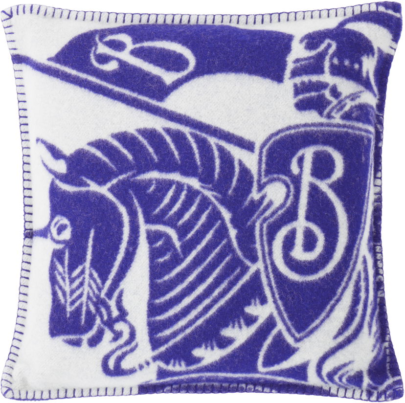 Home decor Burberry Burberry EKD Wool Throw Pillow Ljubičasta | 8079281