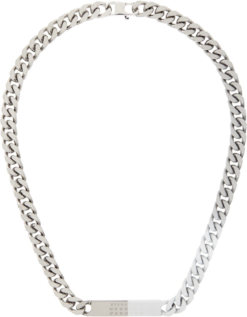 Ogrlica Maison Margiela MM6 Maison Margiela Chain Necklace with Numbers Pendant Metalik | SM6UU0033 P8339