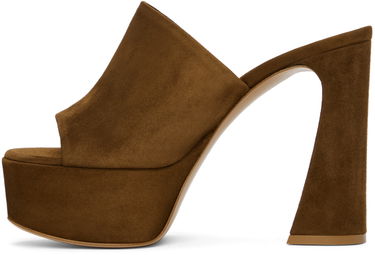 Tenisice i cipele Gianvito Rossi Suede Platform Mules Smeđa | G16990.70RIC.CAM, 2