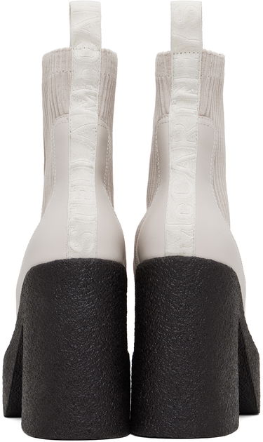 Tenisice i cipele Stella McCartney Skyla Heeled Sock Boots Bijela | 810440E00195, 1