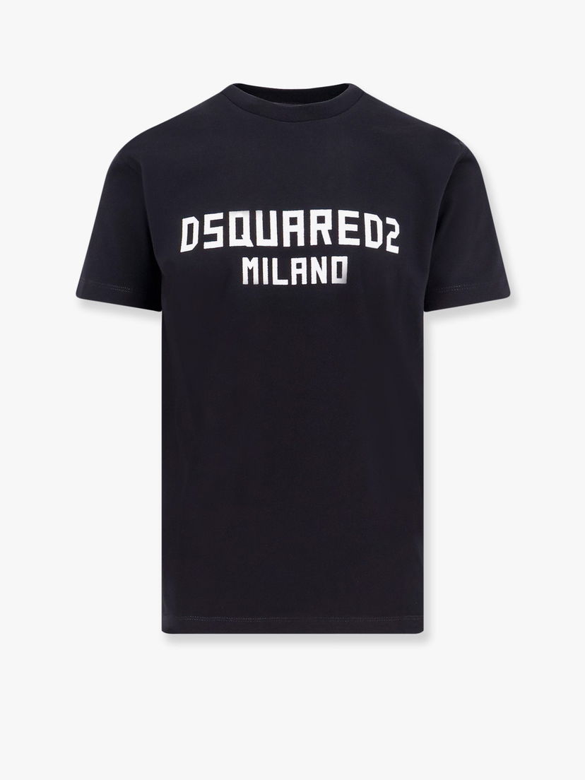Majica kratkih rukava DSQUARED2 Navy Blue T-Shirt With Logo Print Tamnoplava | S74GD1418D20020962X
