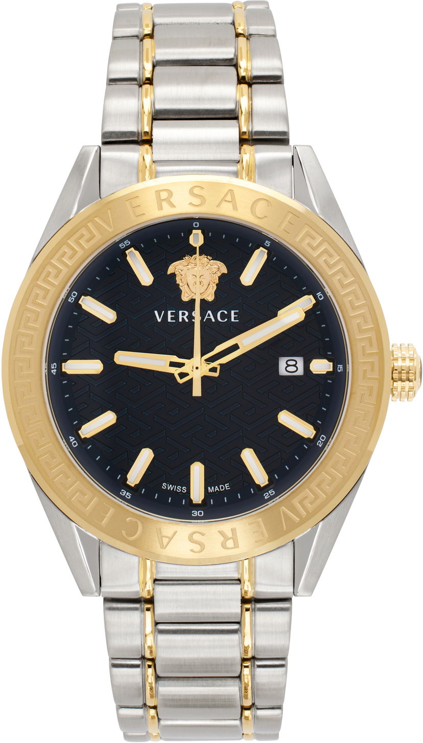 Satovi Versace Watch With Silver & Gold Bracelet Metalik | VE6A00523