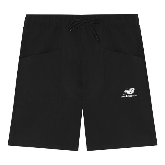 Kratke hlače New Balance Essentials Basic Athletic Shorts Crna | AMS22378-BK