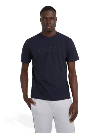 Majica kratkih rukava GUESS Front Logo T-Shirt Tamnoplava | Z2YI11J1314