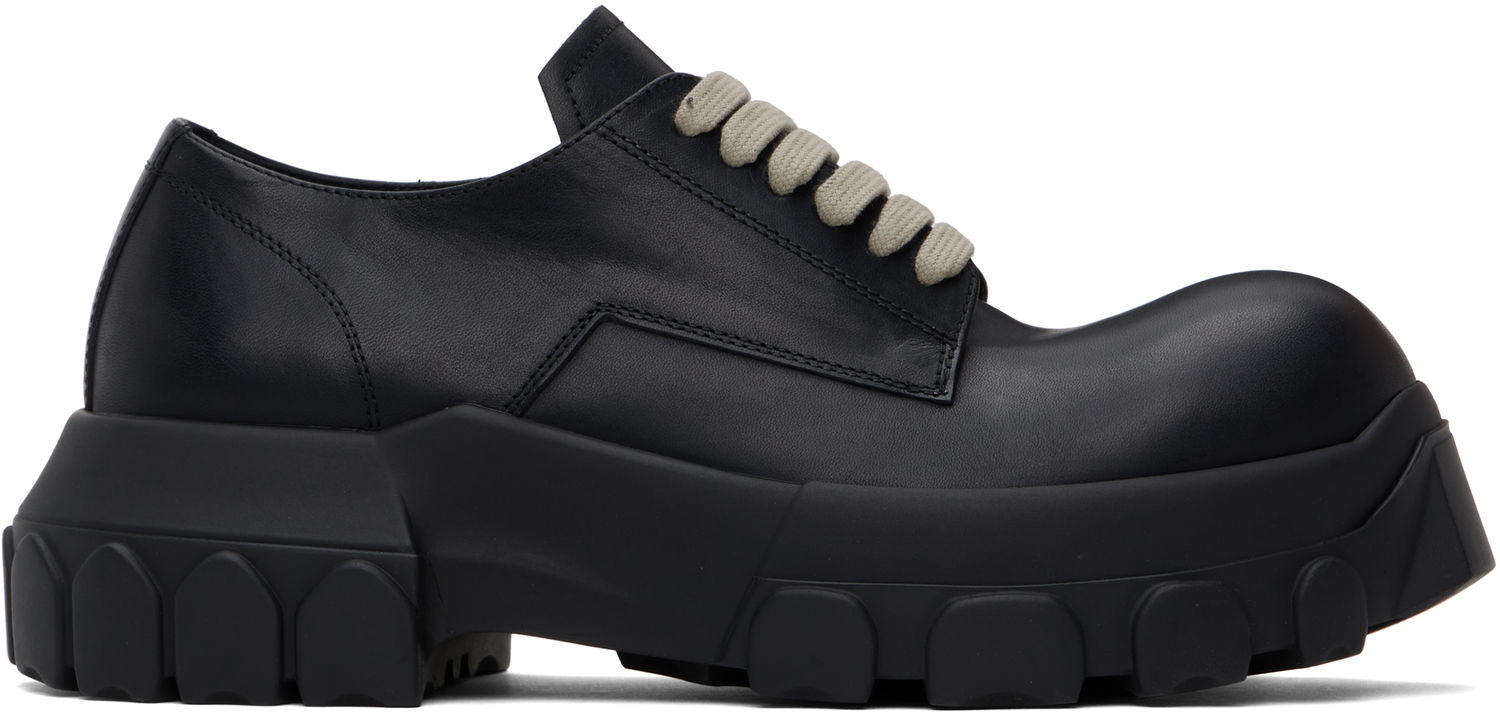 Tenisice i cipele Rick Owens Rick Owens Hollywood Bozo Tractor Derbys Crna | RU01E5884 LGE, 0