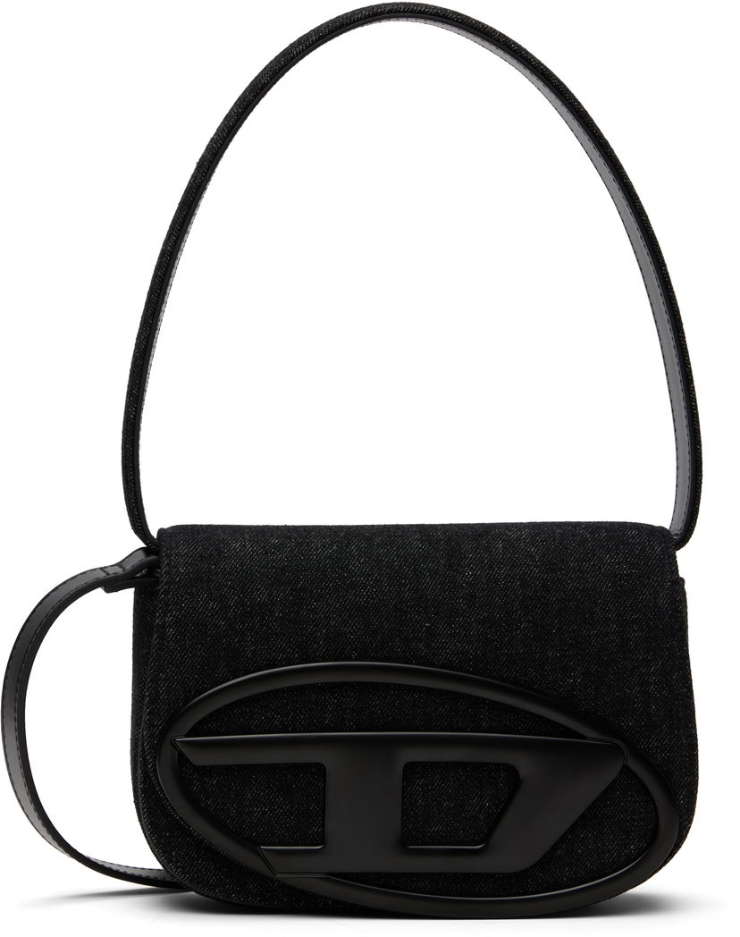 Torba za rame Diesel 1DR Denim Shoulder Bag with Logo Crna | X08396-P6901-T8013