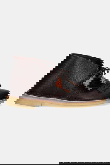 Tenisice i cipele Clarks Fringed Textured Leather Desert Boot Smeđa | 26183082, 3