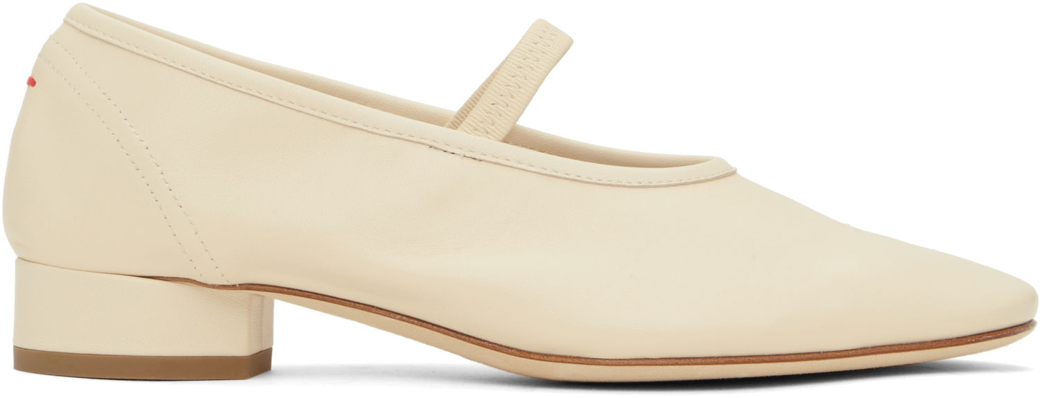 Njega cipela Aeyde Aeyde Pippa Leather Ballerina Flats Bež | A11-FL-GLVR25RO126-SS25-100-007, 0