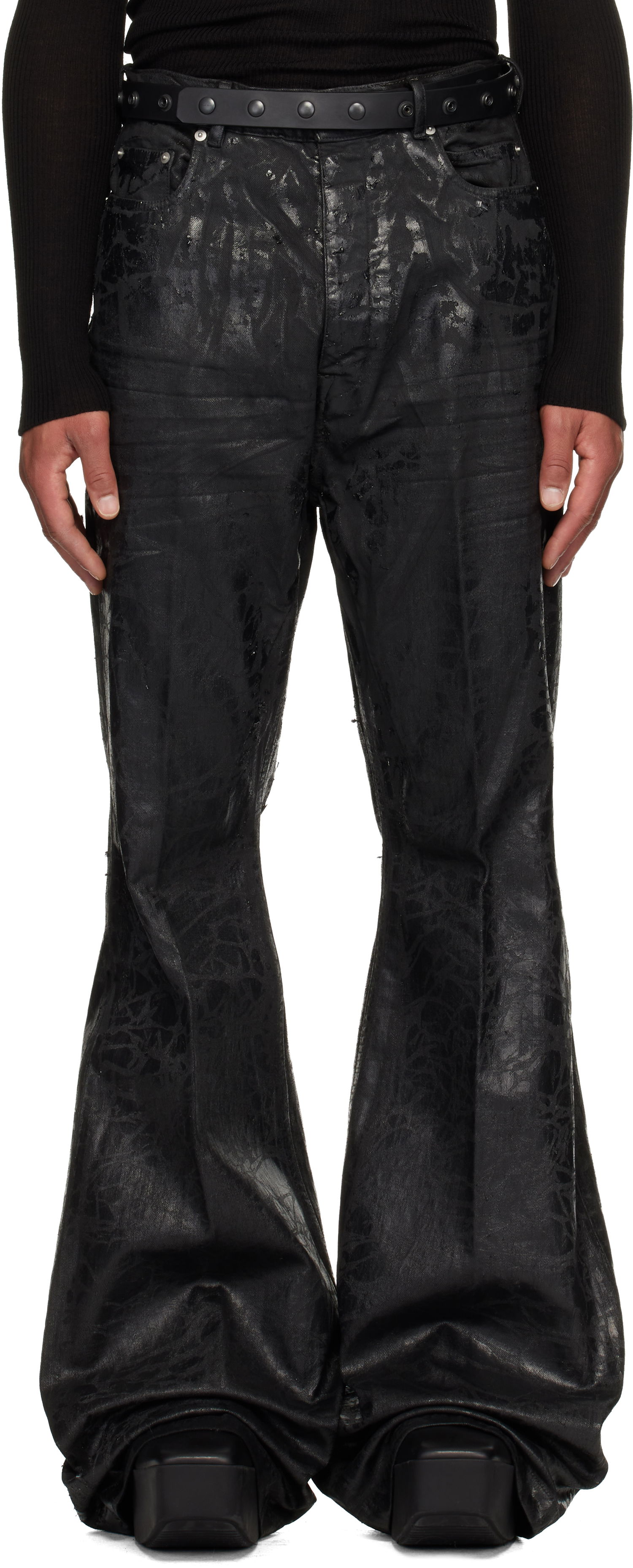 Jeans Rick Owens Concordians Bolans Jeans Crna | RR02E1335 BMC, 0