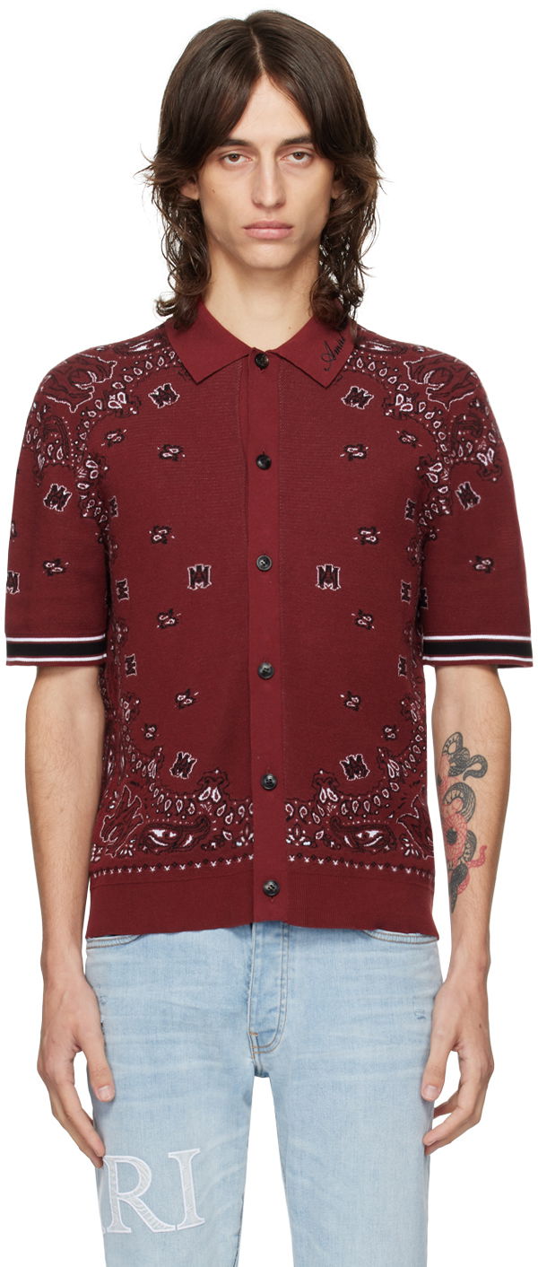 Košulja AMIRI Red Bandana Shirt Crvena | AMKNPO1029