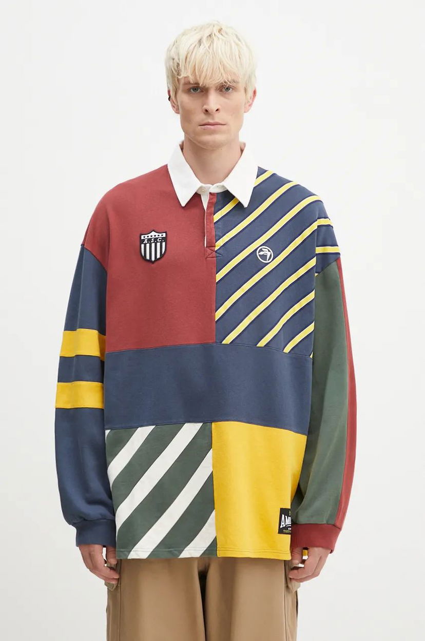 Polo majica Ambush Patchwork Rugby Shirt Višebojno | BMGC004F24JER0018484