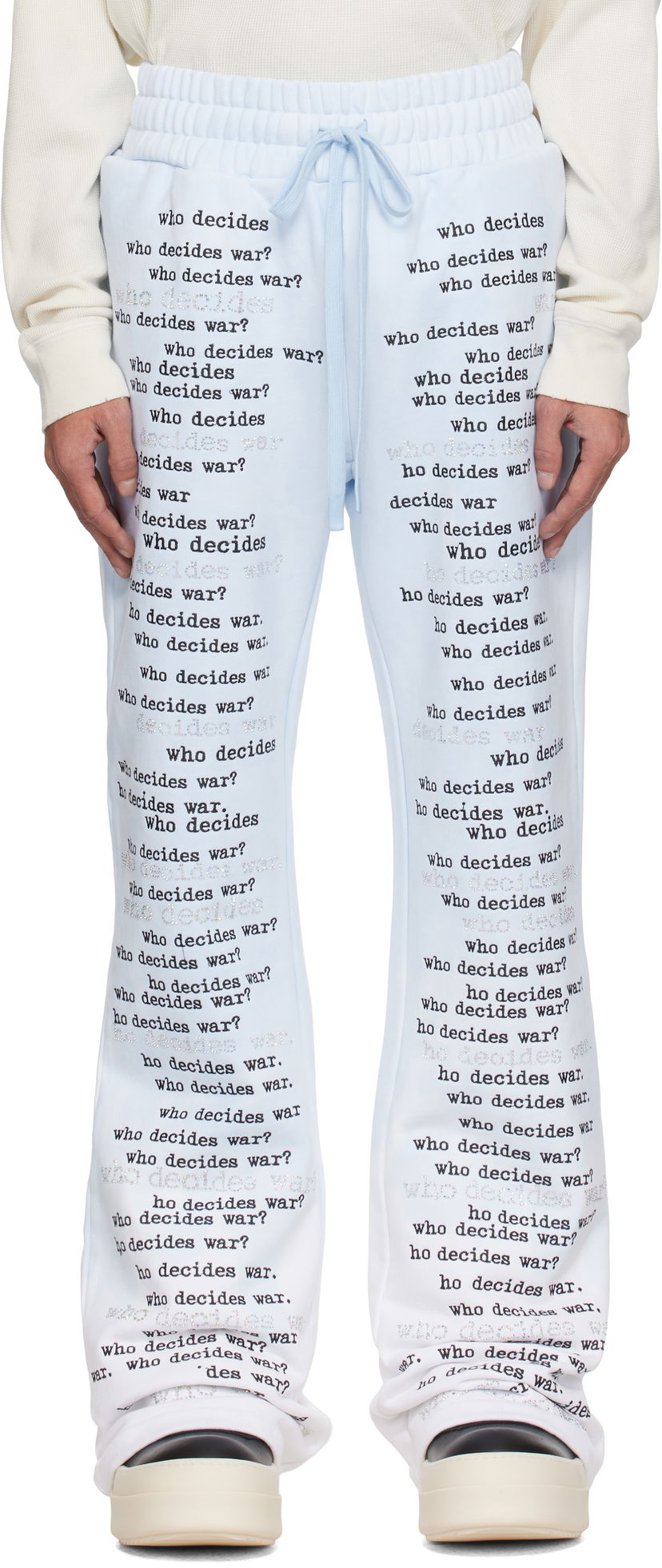 Trenirka Who Decides War WDW Scripture Sweatpants Plava | 1121160008SS25