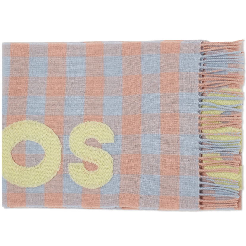 Šal Acne Studios Veda Logo Check Scarf Ružičasta | CA0262-DM5