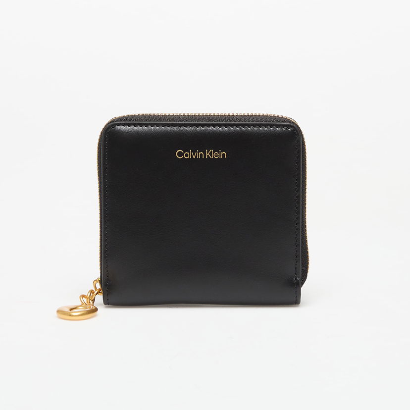 Novčanik CALVIN KLEIN Wallet Hardware Square Zip Around Black Crna | LV04F1044G UB1