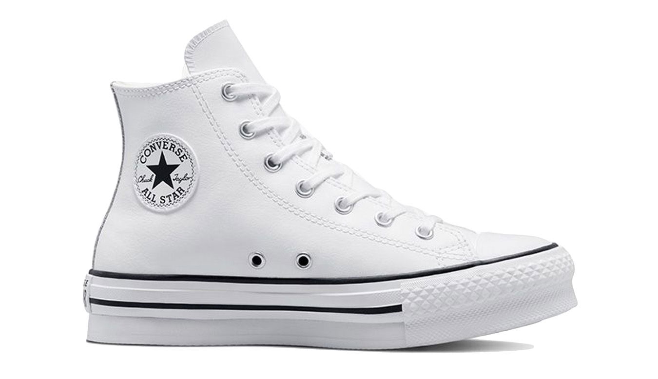 Tenisice i cipele Converse Chuck Taylor All Star Eva Lift Platform Leather High Top Bijela | A02486C, 0