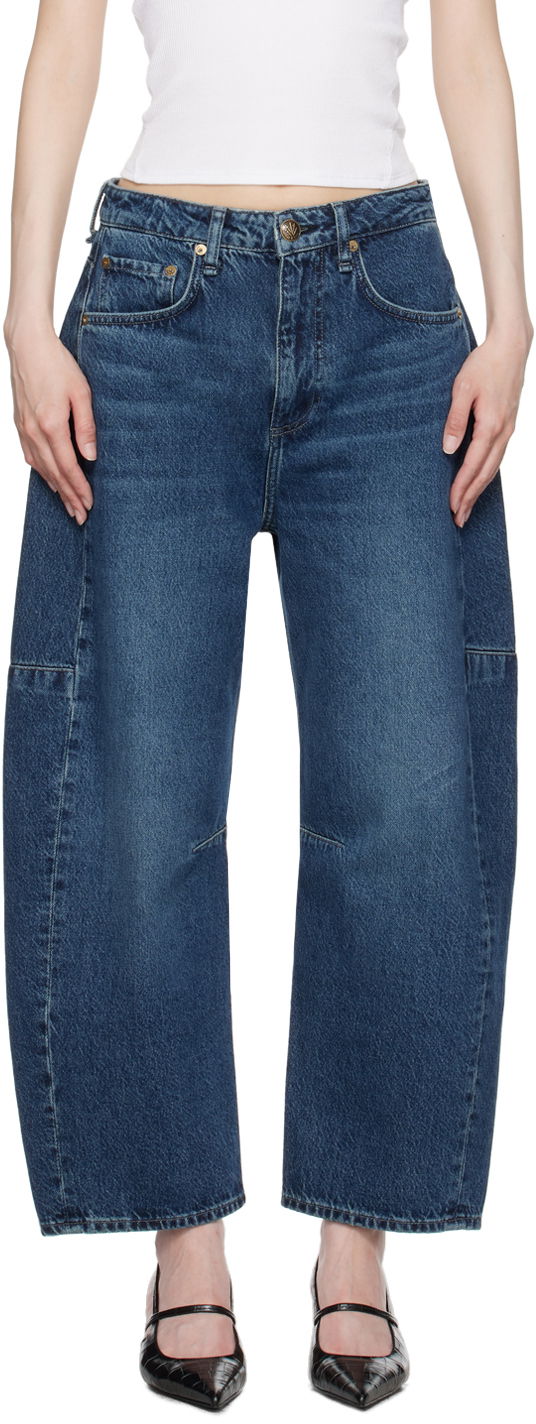 Jeans rag & bone Barrel Leg Jeans Plava | WDD24P2994AZTE