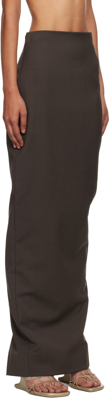 Suknja Rick Owens Rick Owens Concordians Dirt Pillar Maxi Skirt Crna | RP02E4344 WST, 4