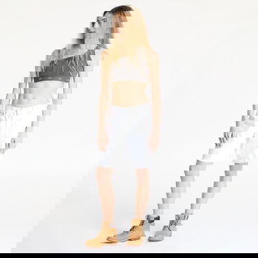 Grudnjak adidas Originals Ribbed One Shoulder Top Siva | JC7558, 3