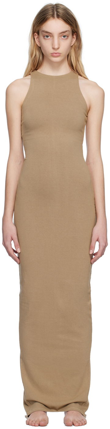 Haljina SKIMS Outdoor Basics Tank Dress Bež | DR-MAX-2781