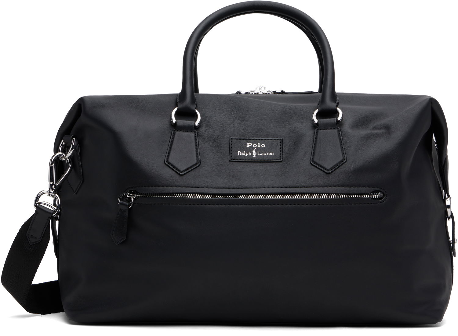 Putna torba Polo by Ralph Lauren Ralph Lauren Smooth Leather Large Duffle Bag Crna | 405962455001, 0