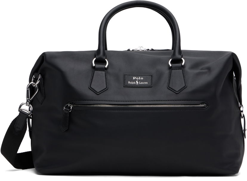 Putna torba Polo by Ralph Lauren Ralph Lauren Smooth Leather Large Duffle Bag Crna | 405962455001