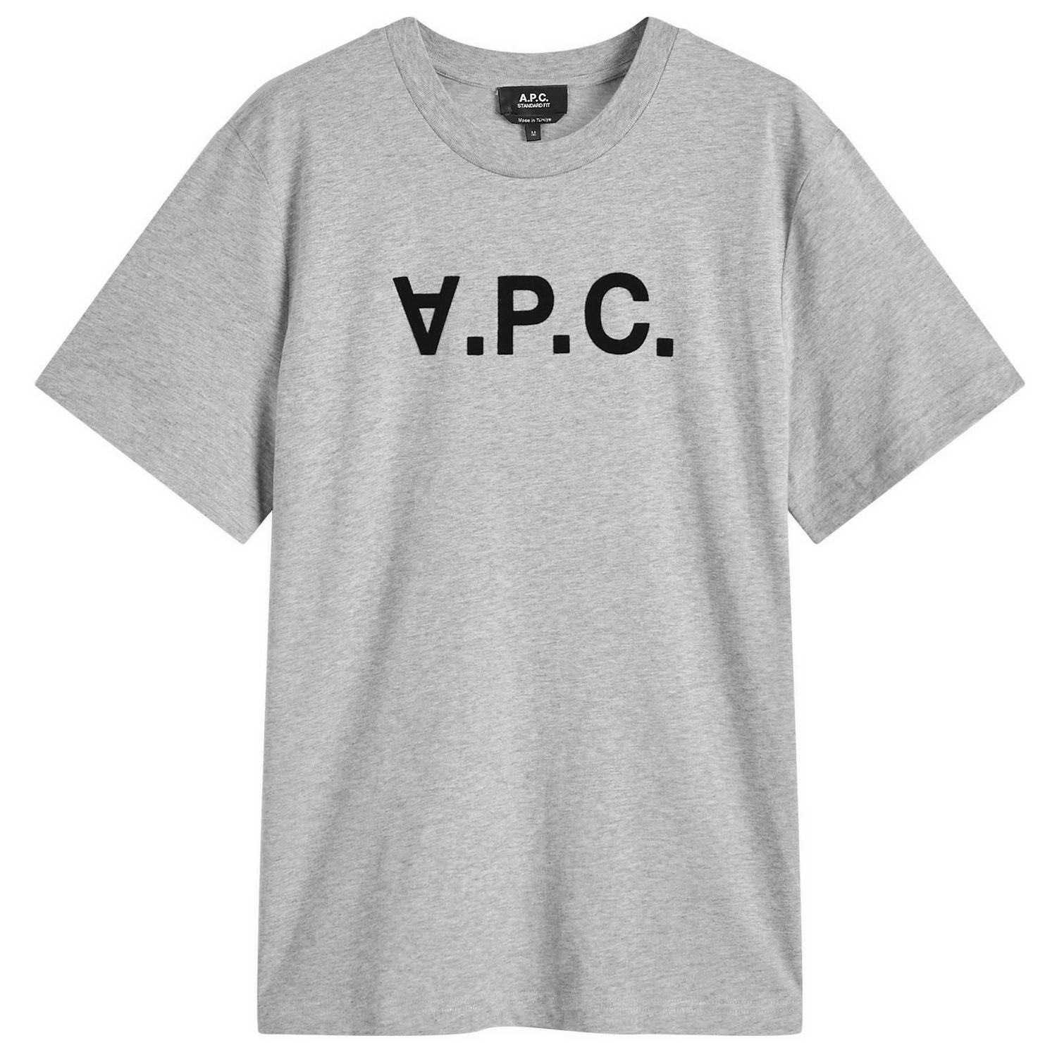 Majica kratkih rukava A.P.C. VPC Logo T-Shirt Heathered Grey Siva | COHBM-M26384-TPI, 0