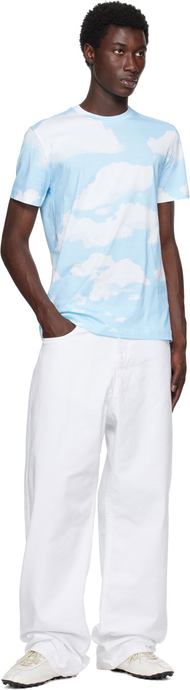 Majica kratkih rukava Moschino Moschino Archive Clouds T-Shirt Plava | 252ZZ071552411888, 3