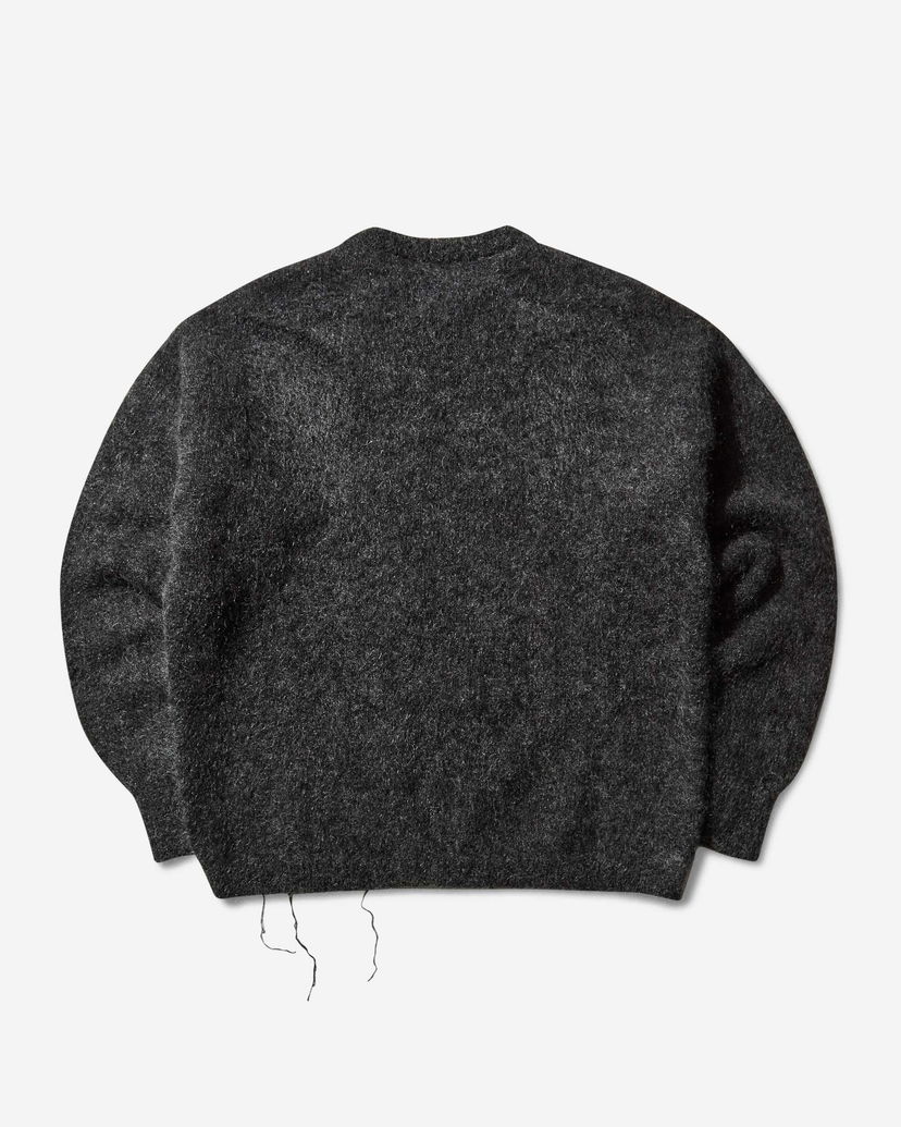 Džemper ROA Dropstitch Mohair Knit Crewneck Sweater Crna | RBMW0522YA76 ANT0001