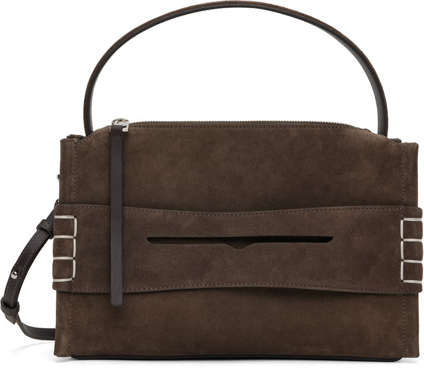 Torba za rame JW Anderson JW Anderson Loafer Suede Shoulder Bag Smeđa | HB0716-LA0364