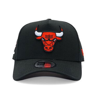 Kapa New Era Chicago Bulls NBA Side Patch 9FORTY A-Frame Adjustable Hat Crna | 60595220, 1