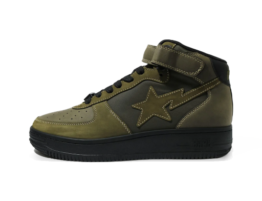 Tenisice i cipele BAPE Military Sta Mid "Olive" Zelena | 1H30191006 OLD