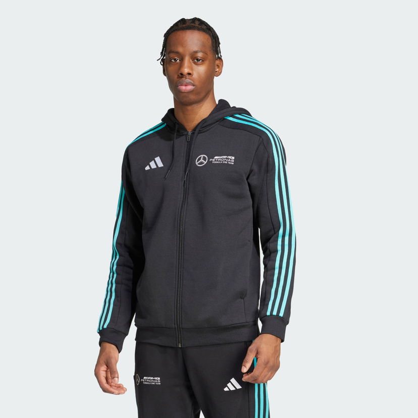 Dukserice adidas Performance Mercedes-AMG Petronas Formula One Team DNA Full Zip Hoodie Crna | JV5437