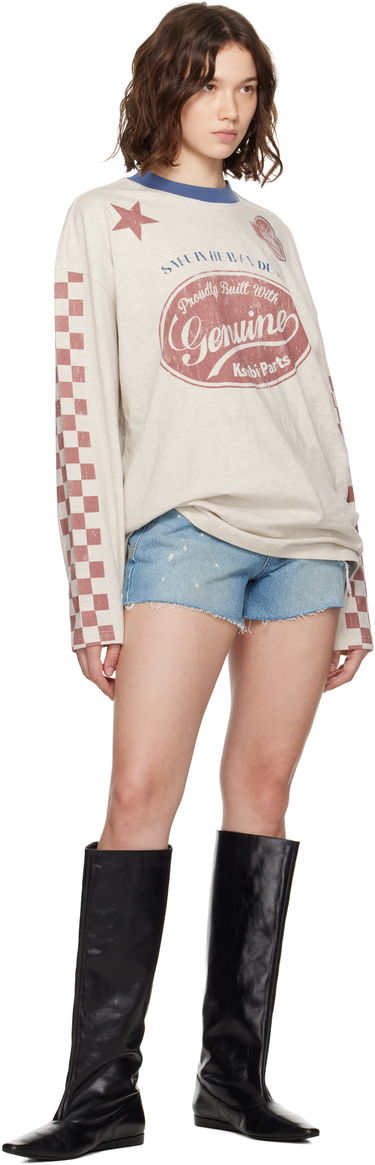 Majica kratkih rukava Ksubi Ksubi Pitt Lane Boyfriend Long Sleeve T-Shirt Bež | WPF25TE006, 3
