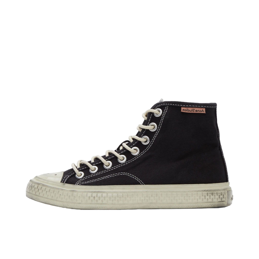 Tenisice i cipele Acne Studios Off-White Canvas High Top Crna | AD0481-