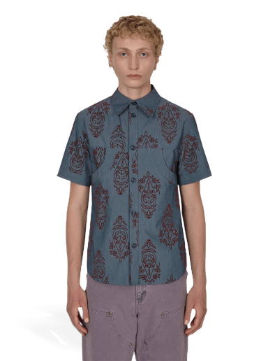 Košulja Paria Farzaneh Denim Curve Shirt Tamnoplava | PFT0052 001