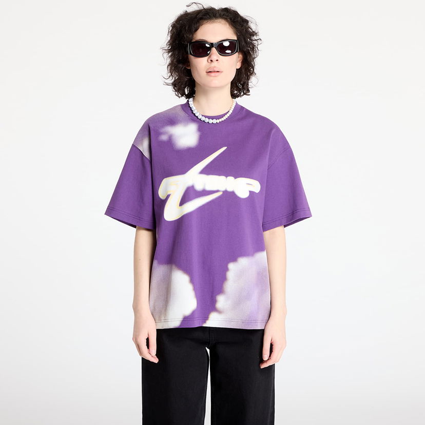 Majica kratkih rukava Footshop Walking Art By FTSHP T-Shirt Purple Clouds Ljubičasta | FTSHP_400