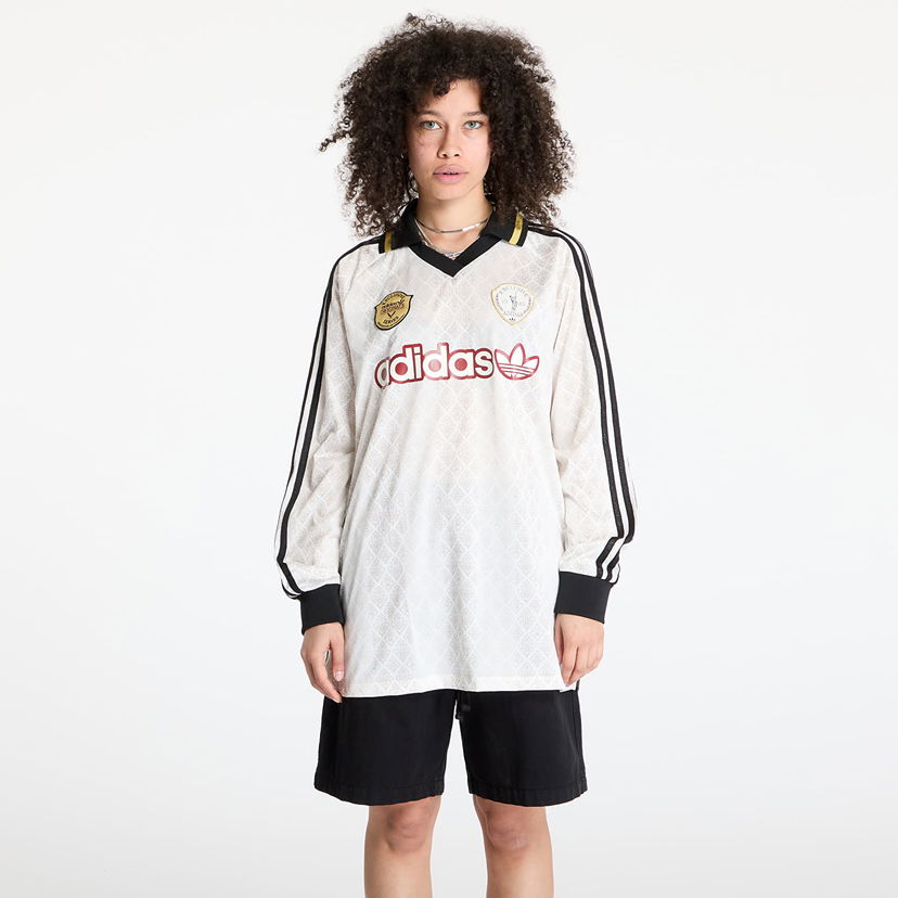 Dres adidas Originals Retro Sports Cricket-Inspired Longsleeve Jersey Bijela | KA4381