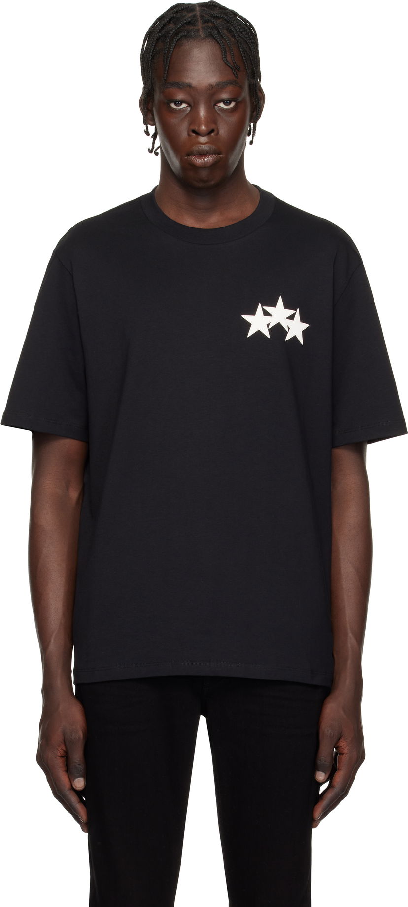 Majica kratkih rukava AMIRI Three Star Graphic T-Shirt Crna | AMJYTE1148