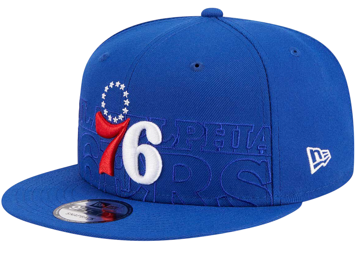 Kapa New Era New Era Philadelphia 76ers Draft 9Fifty Snapback Cap Plava | 60360913-60360913, 0
