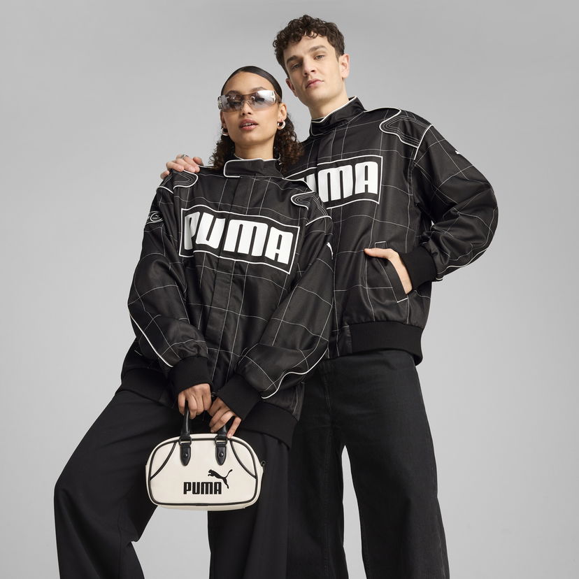 Bomber jakna Puma Unisex ARCHIVE SEASONAL Racer Jacket Crna | 629914_01