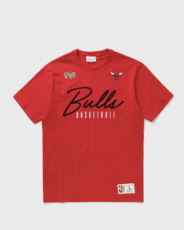 Majica kratkih rukava Mitchell & Ness Mitchell & Ness NBA Bulls Training Day Premium Vintage Logo Tee Crvena | FC9288-CBUSCAR, 4