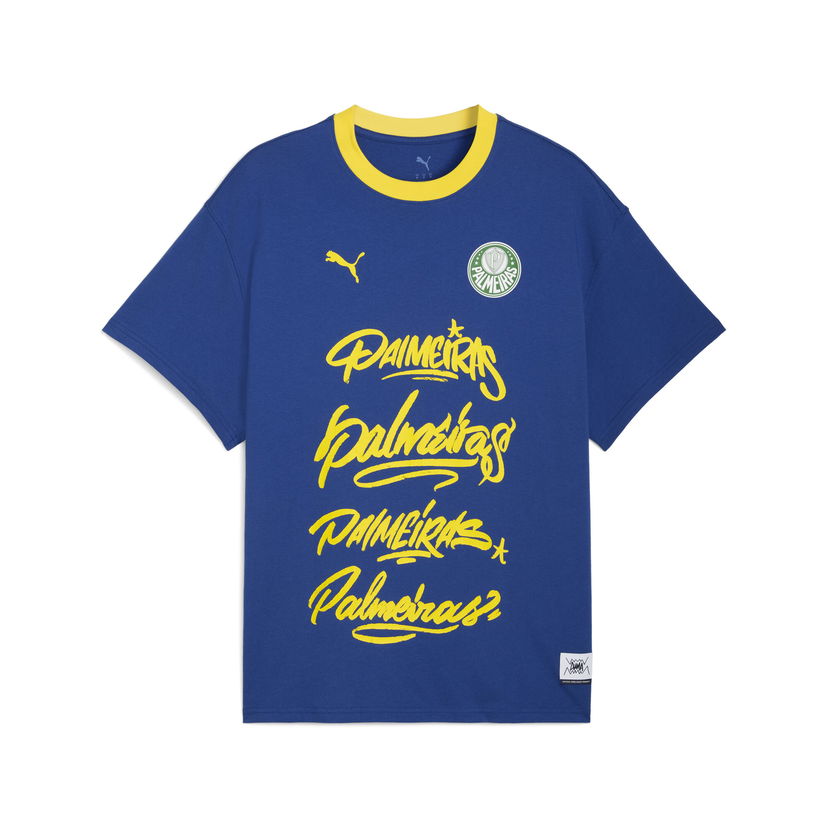 Majica kratkih rukava Puma Puma Hoops x Palmeiras Men's Basketball T-Shirt Plava | 631704_01