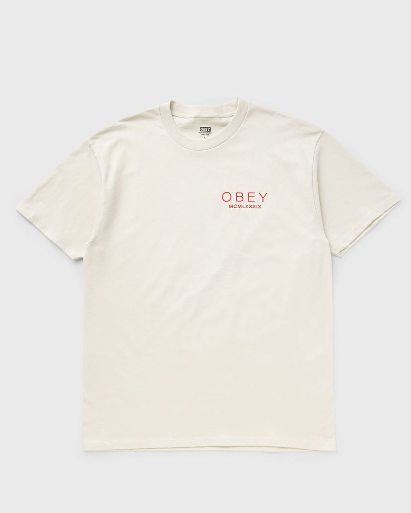 Majica kratkih rukava OBEY Maximus T-Shirt Bež | 165264142-CRM