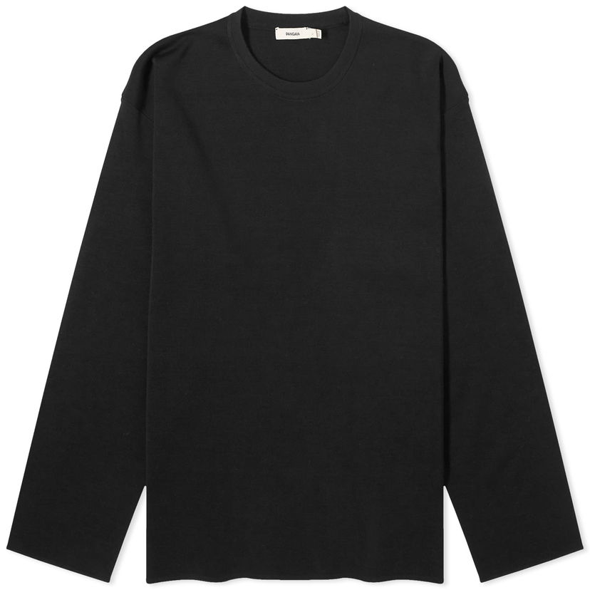 Majica kratkih rukava PANGAIA Pangaia Regenerative Merino Knit Crew Neck Crna | 100012769868