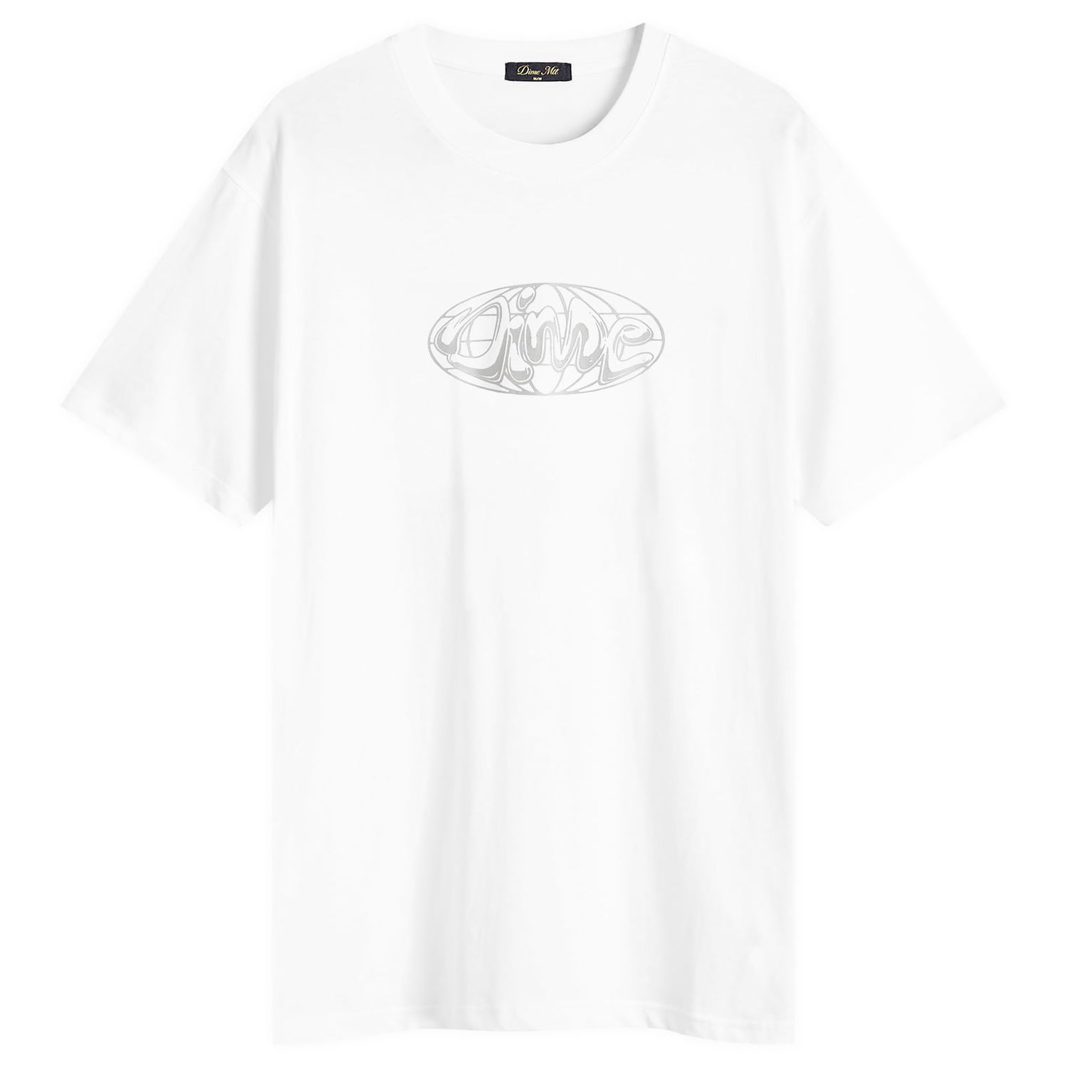 Majica kratkih rukava Dime Dime Globe T-Shirt, Size Large Bijela | DIMESP2561WHT, 0