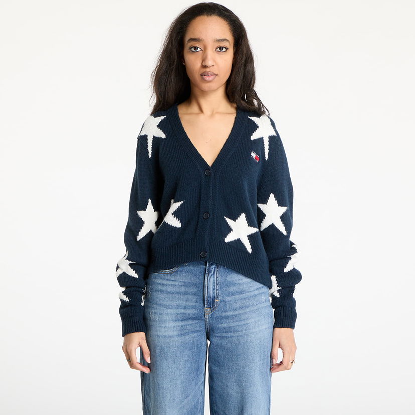 Džemper Tommy Hilfiger Tommy Jeans Star Cardigan Tamnoplava | DW0DW20275 C1G