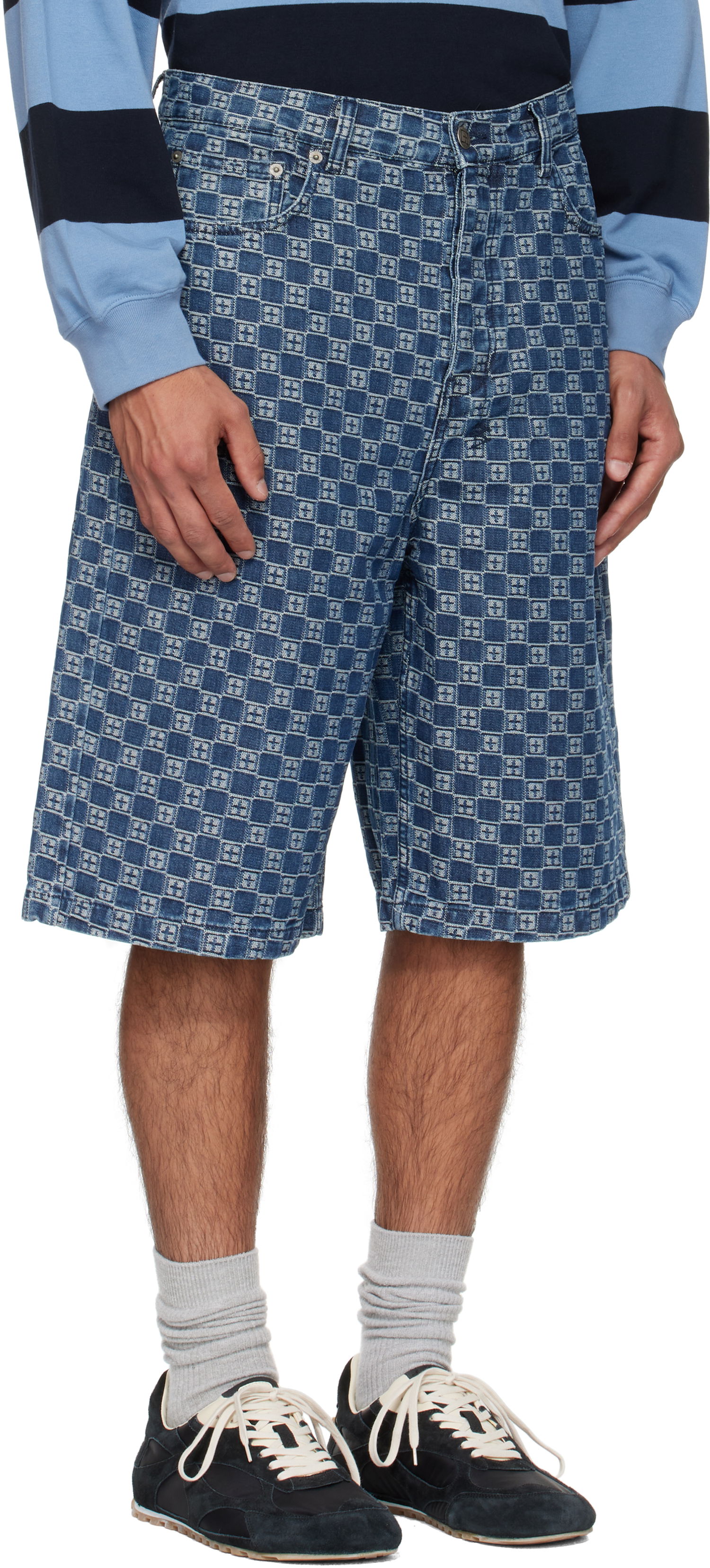 Kratke hlače Ksubi Maxx Klassik Patterned Denim Shorts Plava | MFA25WA020, 1