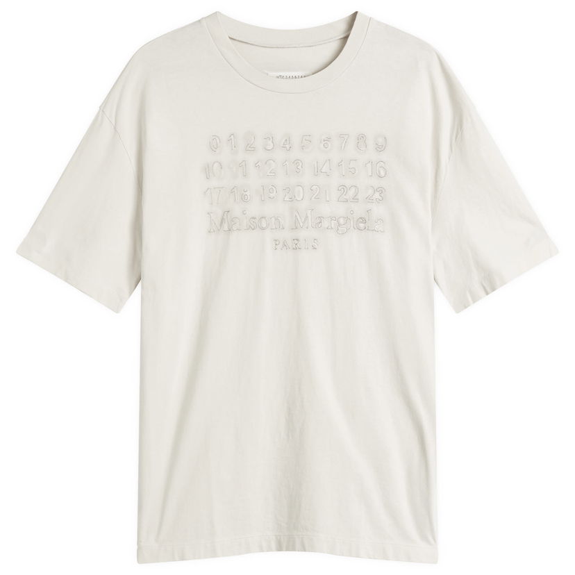 Majica kratkih rukava Maison Margiela Maison Margiela Numbers Jersey T-Shirt, Size Large Bijela | S50GC0705-S24567-103